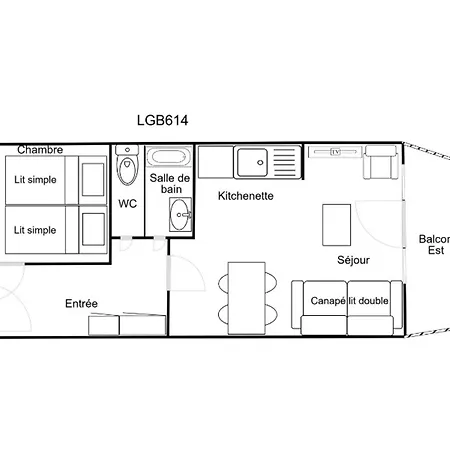 Confortable 2 Pieces, Skis Aux Pieds, Proche Commerces - Fr-1-182a-22 Διαμέρισμα